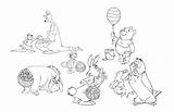 Pooh Winnie Easter Coloring Pages Line Drawing Getdrawings Getcolorings Mama Celebrate sketch template