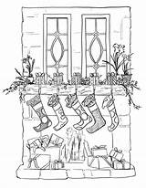 Printable Stocking Kids Ballard sketch template