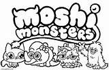 Moshi Monsters Coloring Pages Kids Printable sketch template