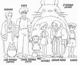 Totoro Coloring Ghibli Neighbor Pages Studio Printable Character Sheets Drawing Characters Model Animation Coloriage Dessin Voisin Mon Book Miyazaki 지브리 sketch template