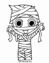 Mummy Cute Coloring Halloween Pages Cliparts Printable Para Colorear Momia Print Attribution Forget Kids Link Don Mumia sketch template