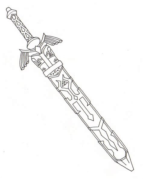 sword coloring pages    print