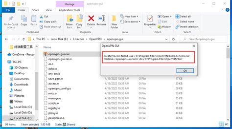openvpn createprocess failed issue  openvpnopenvpn gui github