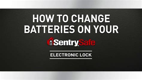 change  batteries   sentrysafe electronic lock fire safe youtube