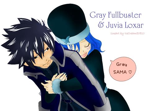 juvia loxar gray fullbuster hug fairy tail colored by angesmile on