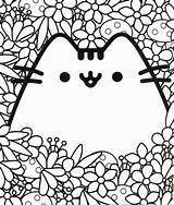 Coloring Pusheen Pages Kawaii Cat Printable Unicorn Gudetama Print Cute Book Pokemon Grumpy Sheets Emoji Colouring Mew Girls Color Kids sketch template