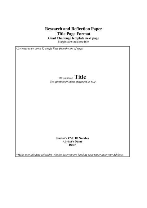research title page format templates  allbusinesstemplatescom