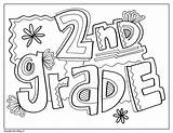 Grade Coloring Pages School 2nd Signs Sheets First Colouring Cover Classroom Binder Doodles Choose Board Grades sketch template