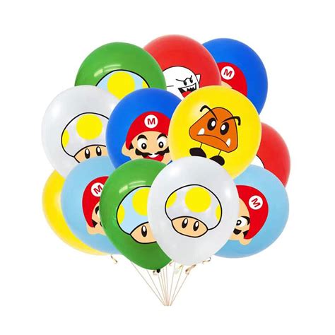 Buy 24 Pcs Super Mario Balloons Mario Bros Balloons For Birthday Party