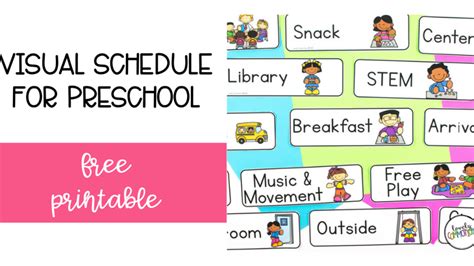printable daycare schedule  printable templates