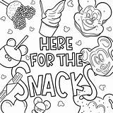 Snacks Noguiltdisney sketch template