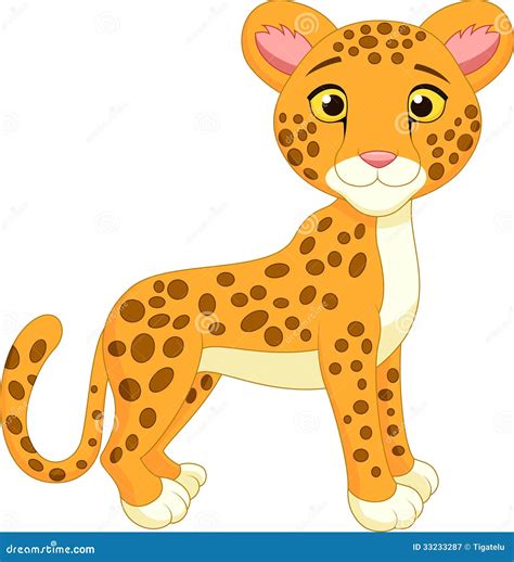 cute cheetah cartoon royalty  stock photography image