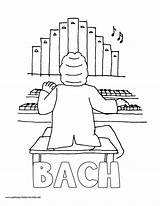 Coloring Pages Kids Bach History Choose Board Father Composer Year Music sketch template