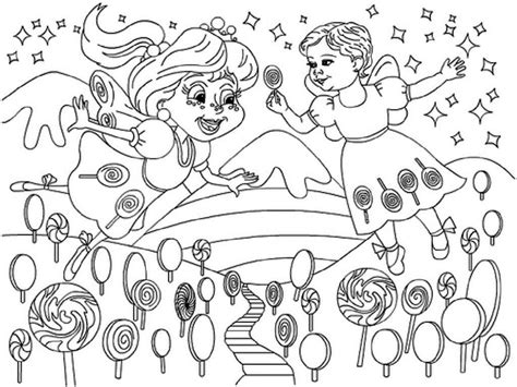 printable candyland coloring pages