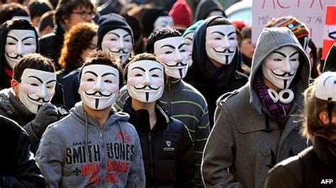 anonymous hacktivism   rise   cyber protester bbc news