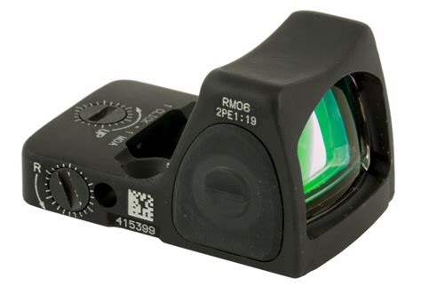 pistol sights trijicon rmr type  reflex sight  moa adjustable led matte black finish