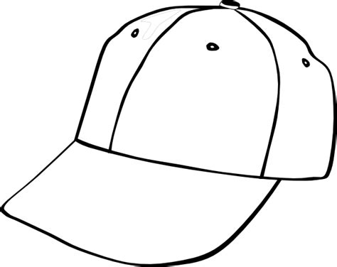 baseball hat template clipart