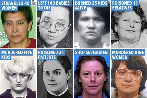 history s most notorious female serial killers revealed and the