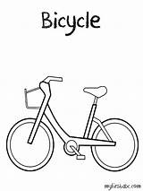 Bicycle sketch template