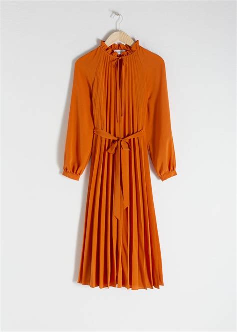 Pleated Midi Dress Midi Dress Pleated Midi Dress Long Sleeve Midi Dress