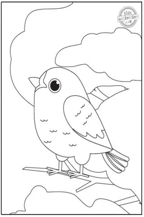 simple cute bird coloring pages  kids kids activities blog