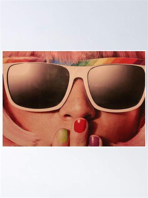 Hot Pink Sunglasses Poster For Sale By Visual Venture Redbubble
