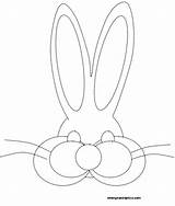Ears Bunny Coloring Getdrawings sketch template