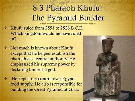Ppt Chapter 8 The Ancient Egyptian Pharaohs Powerpoint