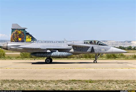 czech air force saab jas  gripen  zaragoza photo id  airplane picturesnet