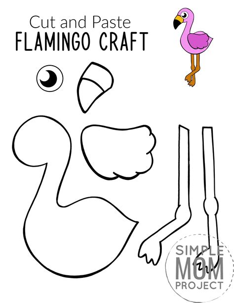 flamingo craft template