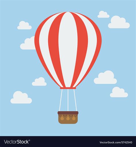 hot air balloon royalty free vector image vectorstock