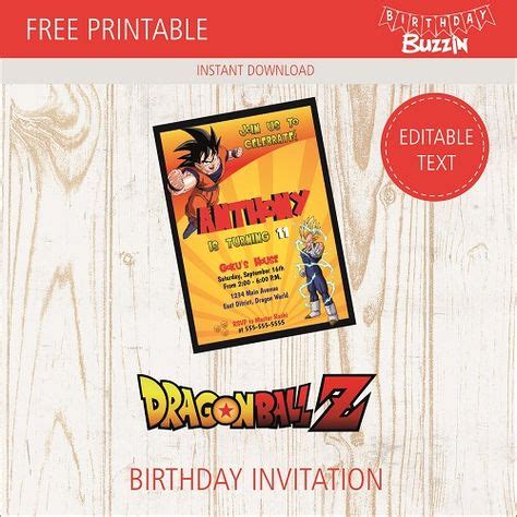 dragon ball  birthday party ideas  themed supplies images