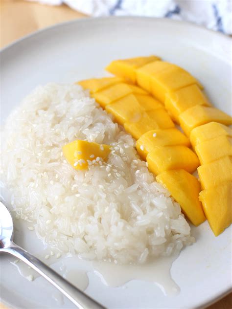 mango sticky rice  thai dessert joyous apron recipe