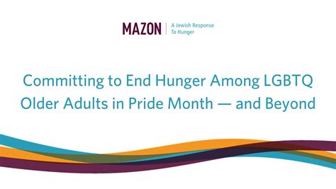 committing to end hunger among lgbtq older adults in pride month — and