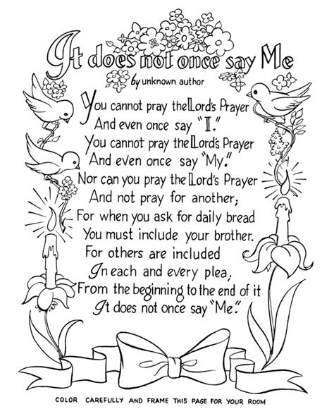 image detail  bible printables lord  prayer coloring pages