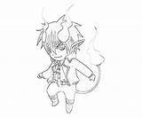 Rin Okumura Template sketch template