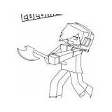 Minecraft Bow Character sketch template