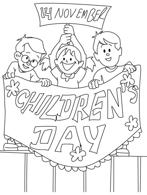 childrens day coloring pages coloring kids