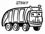 Stinky Coloring4free Sender Dawson Supertruck sketch template