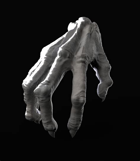 artstation creepy hand practice