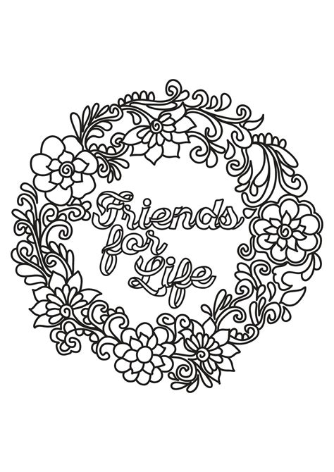 friendship quotes coloring pages friendship quotes coloring pages