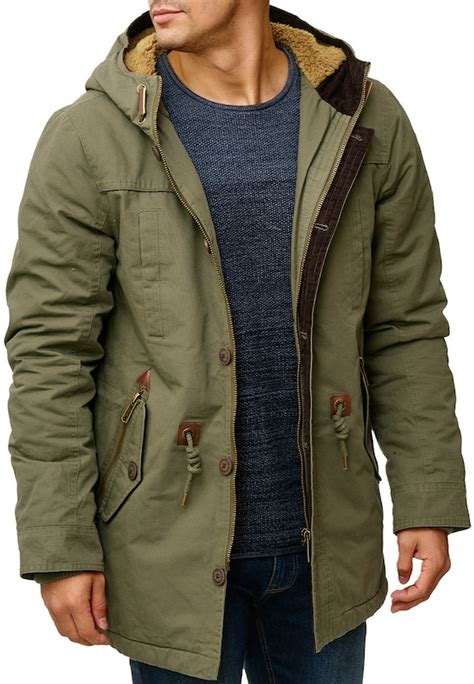 indicode jeans winterparka barge  bruin honing kaki