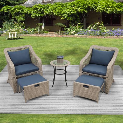 piece patio furniture set outdoor bistro set chairs  table patio