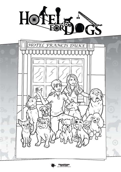hotel  dogs coloring pages hellokidscom