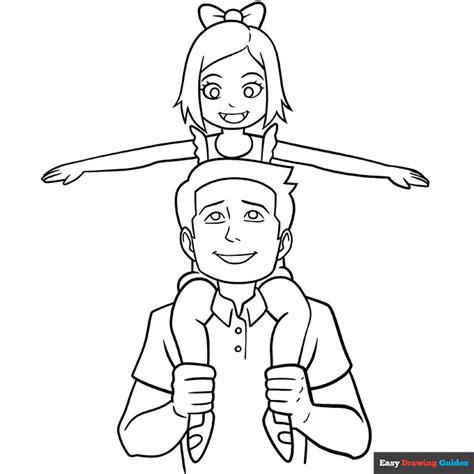 father  daughter coloring pages