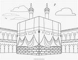 Mewarnai Masjid Isra Miraj Colouring sketch template