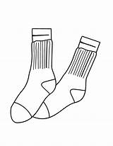 Coloring Sock sketch template