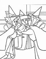 Merryweather Fauna Flora Pages Categories Sleeping Beauty Coloring sketch template