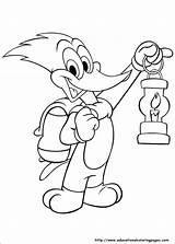 Woody Woodpecker Coloring Pages Printable sketch template