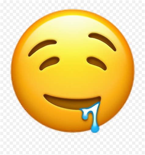 drooling emoji transparent png clipart   drooling face